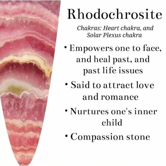 Natural ✦ Pink Rhodochrosite Quartz Crystal Heart ✦ Polished Palm Stone Peru - Picture 10 of 10